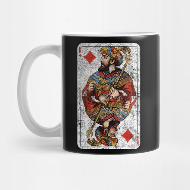 Vintage King of Diamonds Playing Card by vladocar